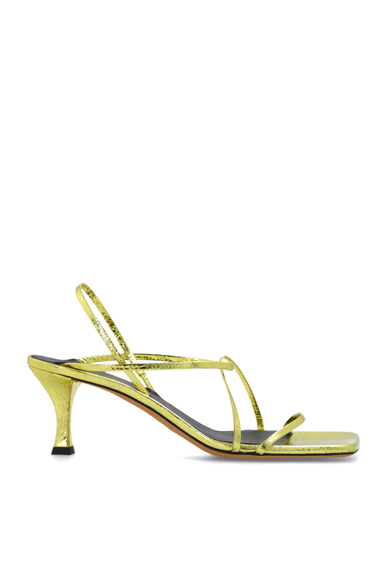 Gold Square Strappy heeled sandals Proenza Schouler Vitkac GB